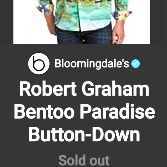 ROBERT GRAHAM Classic Fit BENTOO PARADISE  Number Ltd Ed Sport Fiji Shirt XL NWT - Picture 3 of 15